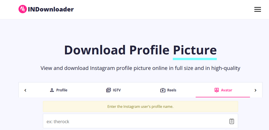 Instagram Profile Picture Downloader